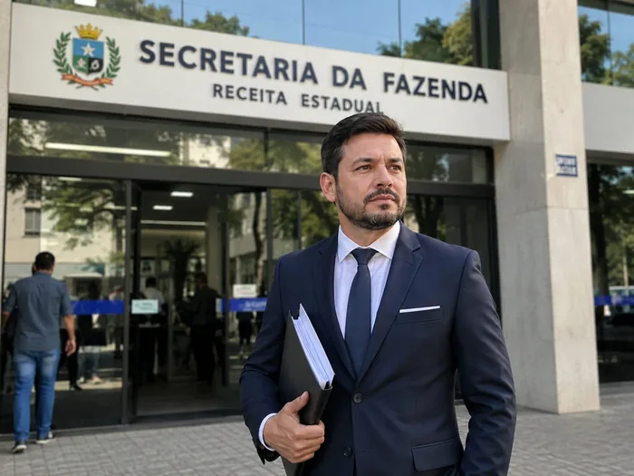 Representante da Gerencial Condomínios em atendimento junto a órgão público